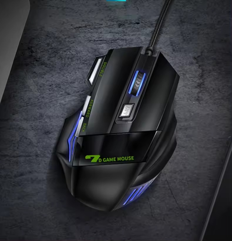 Miniatura 5 de Mouse Gamer RGB x7 velocidad con cable